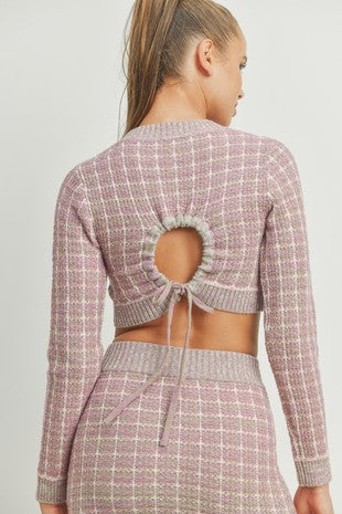 Ashlyn Peep Crop Sweater