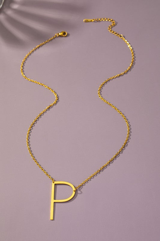Initial Pendant Necklace