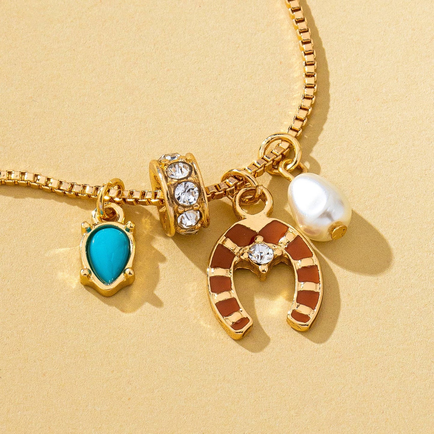 Southwest Horseshoe & Turquoise Necklace