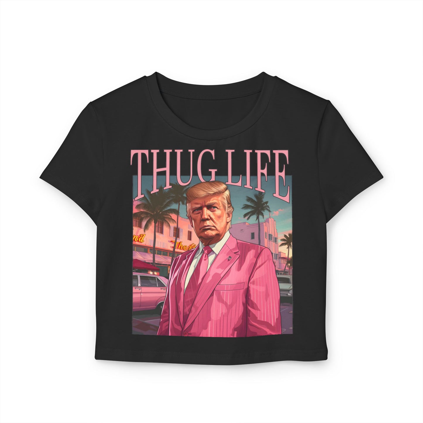 Thug Life Crop Tee