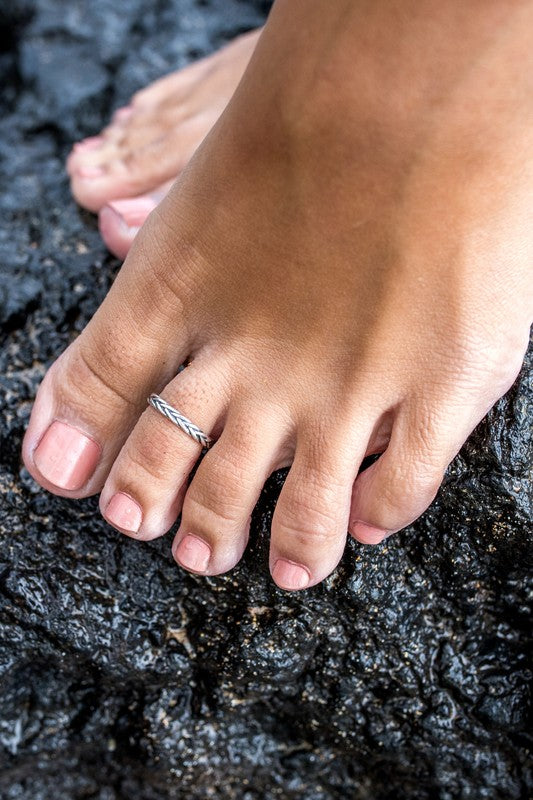 Sterling Silver Toe Rings (adjustable)