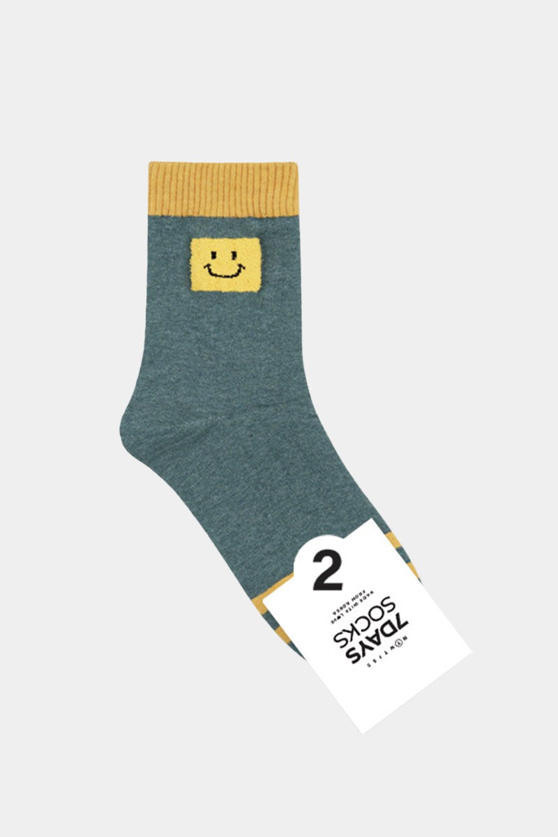 Sage Square Happy Socks