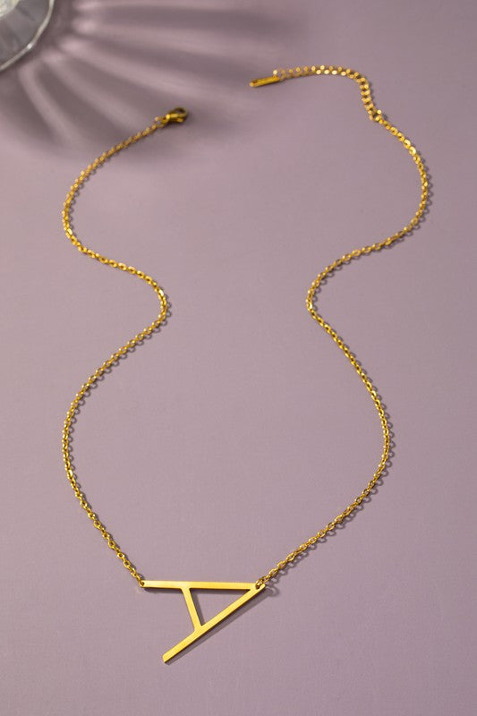 Initial Pendant Necklace