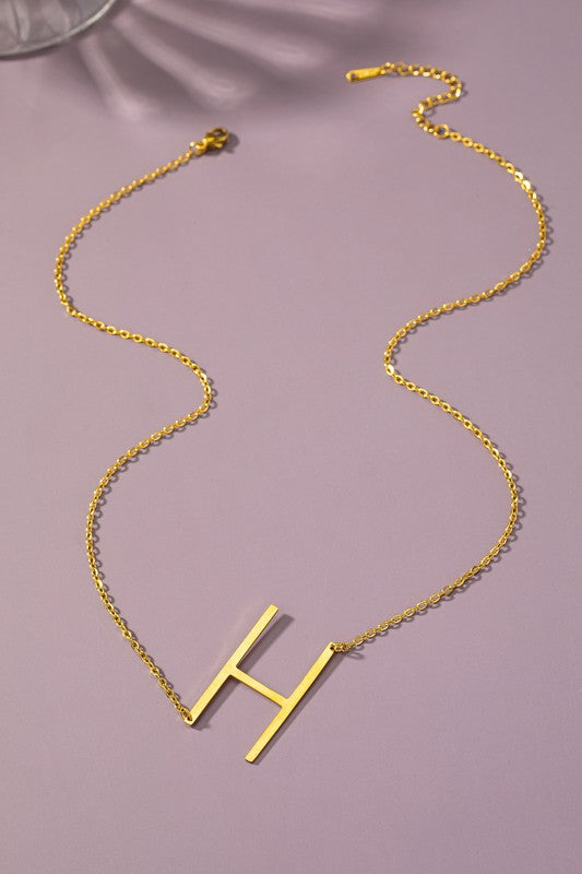 Initial Pendant Necklace