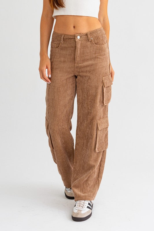 Cord Cargo Pants