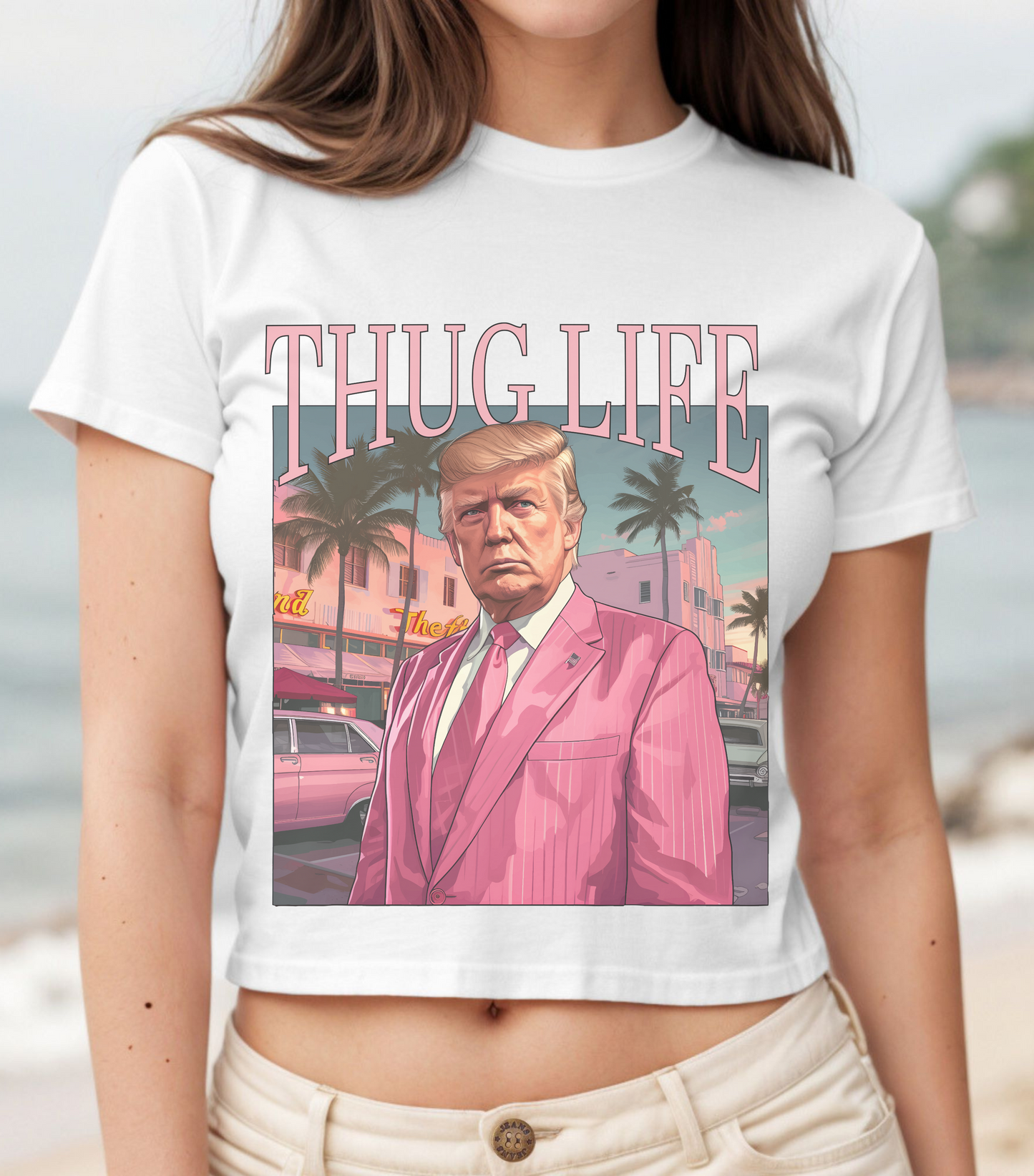 Thug Life Crop Tee