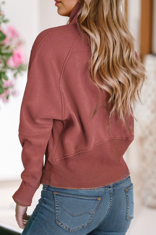 Ruby Ribbed Sweatshirt