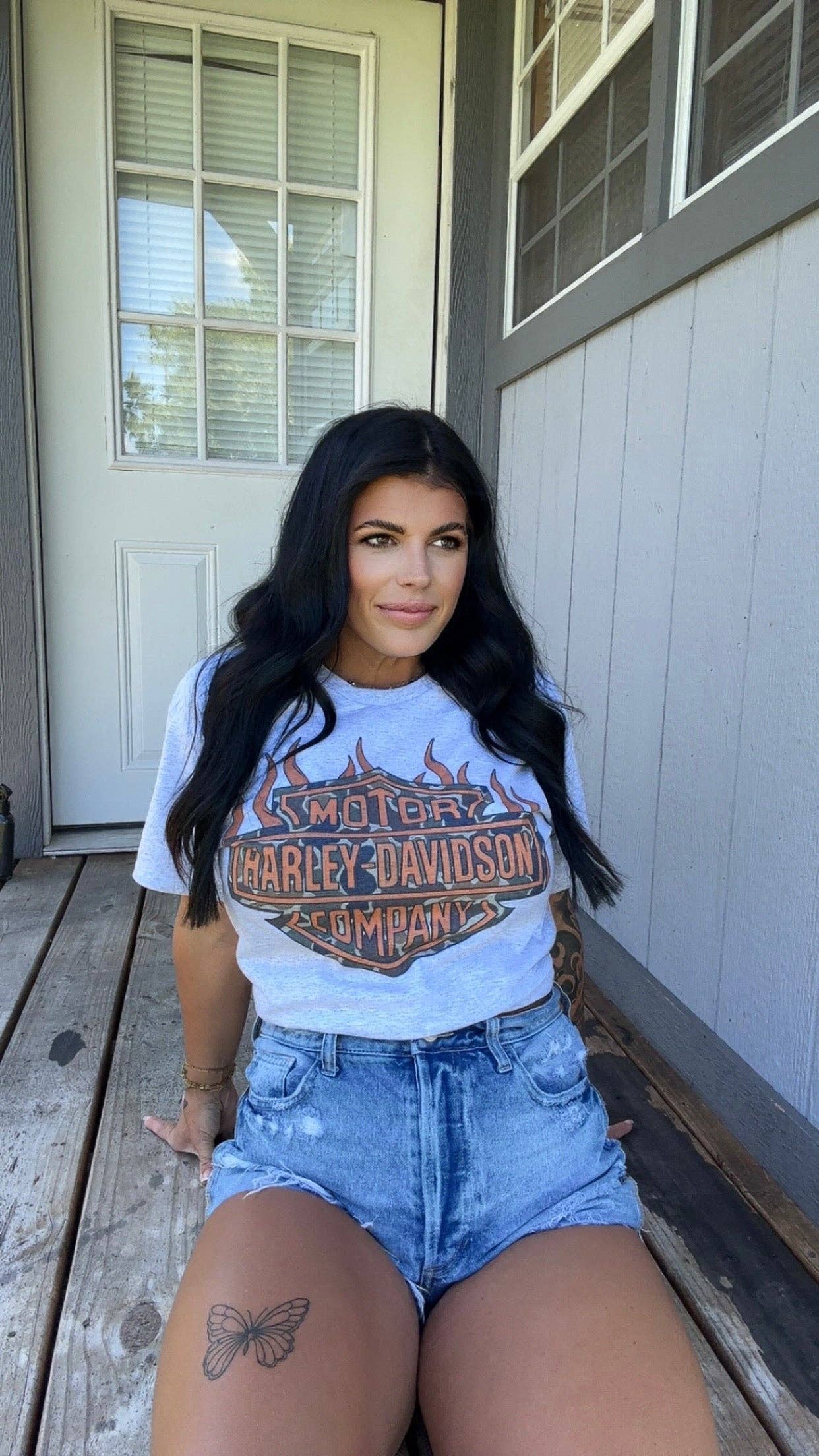 CAMO HD FLAME TEE: SMALL