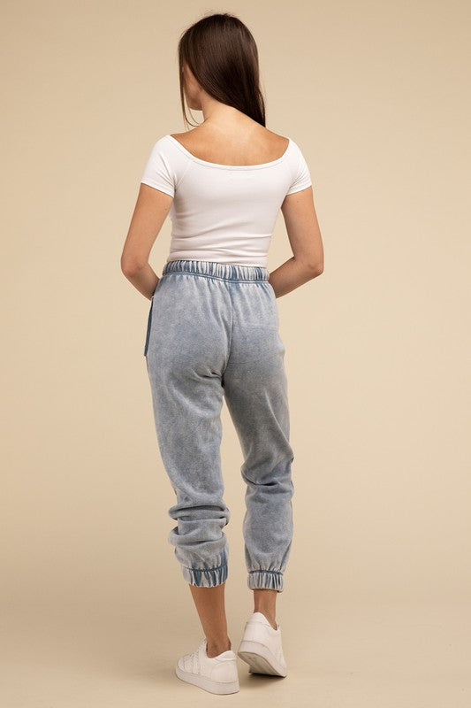 Cozy Comfy Acid washed Sweatpants