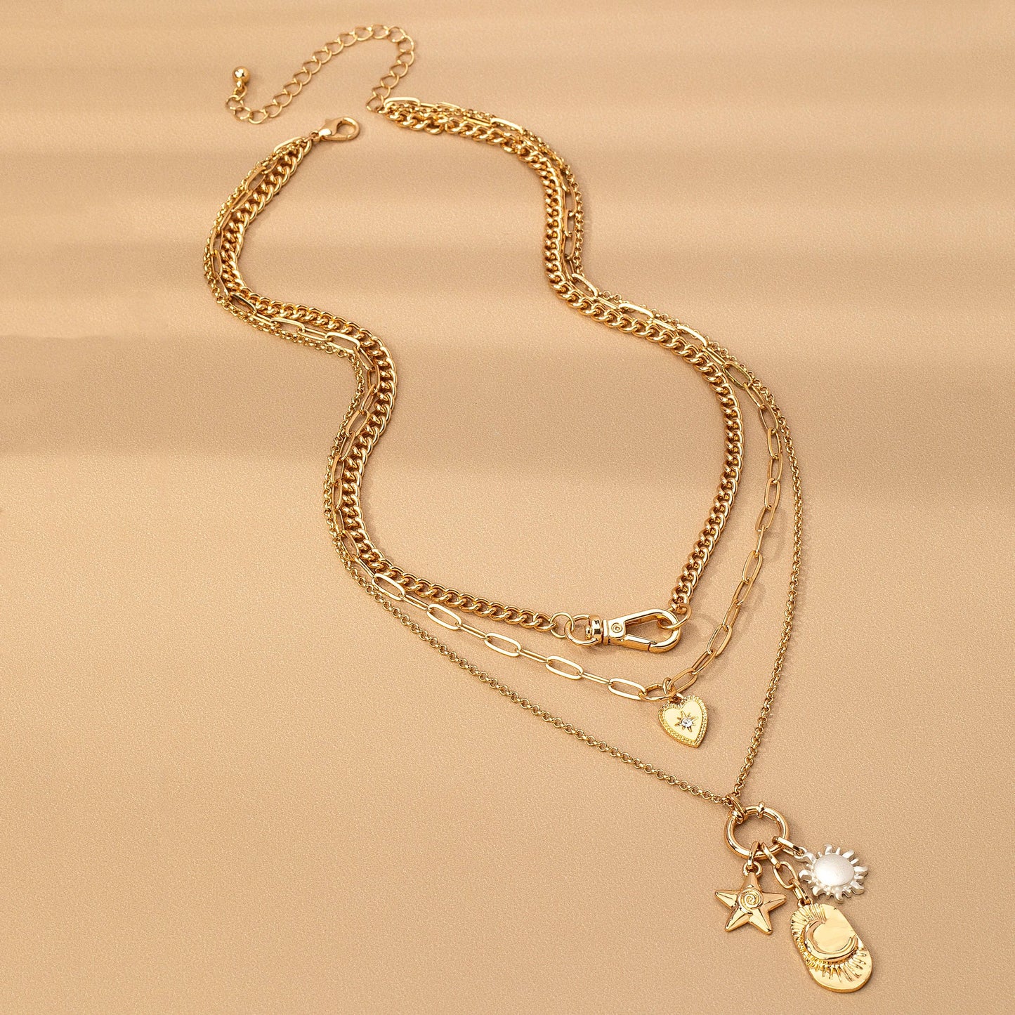 CELESTIAL STAR MOON NECKLACE