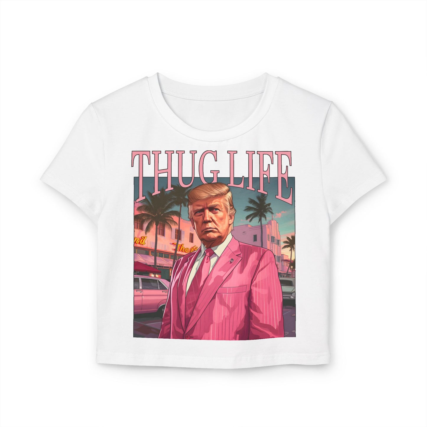 Thug Life Crop Tee