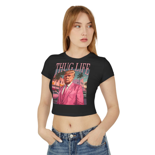 Thug Life Crop Tee