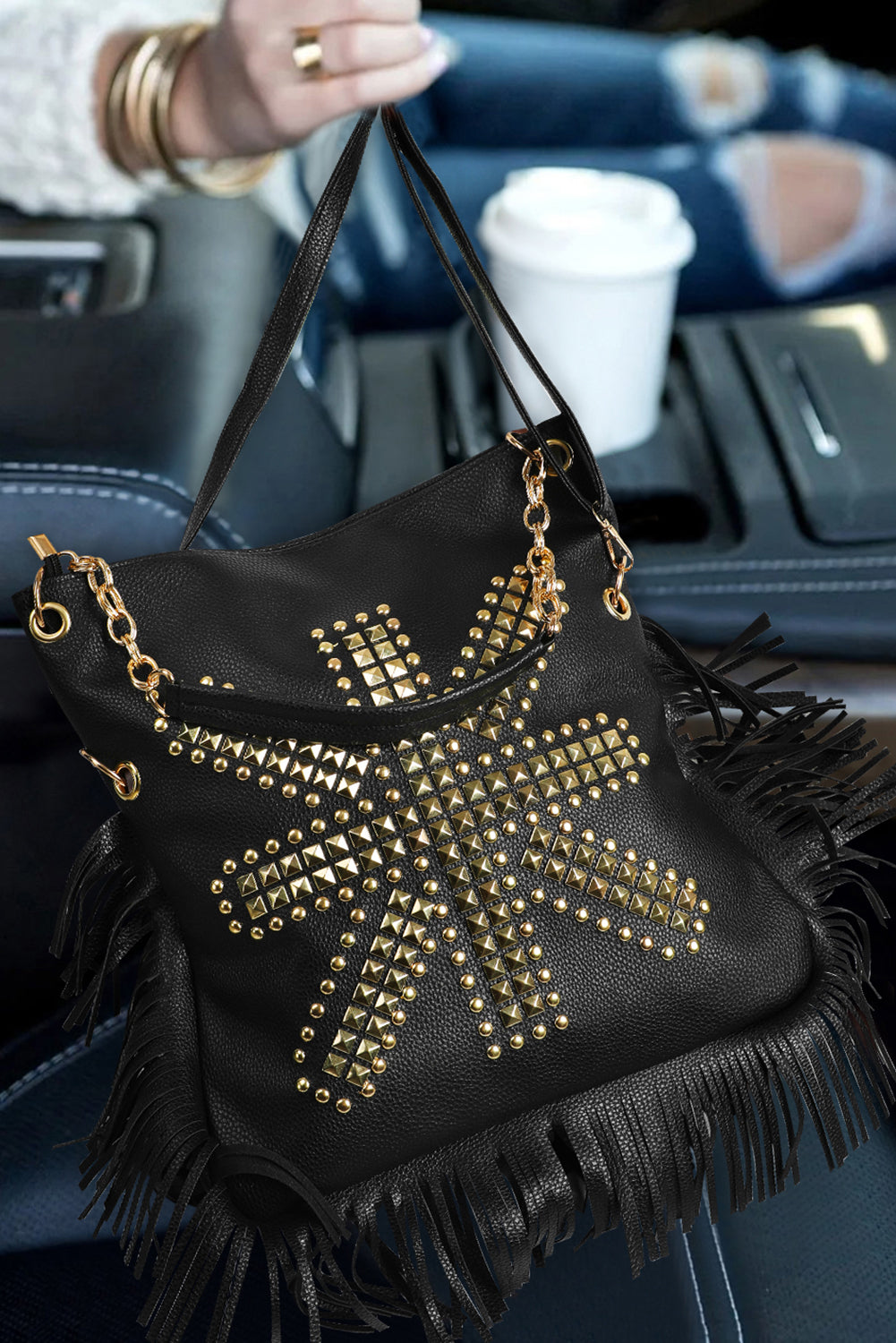 Tiffany Studded Leather Bag