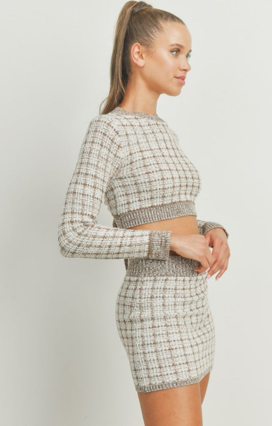 Ashlyn Peep Crop Sweater
