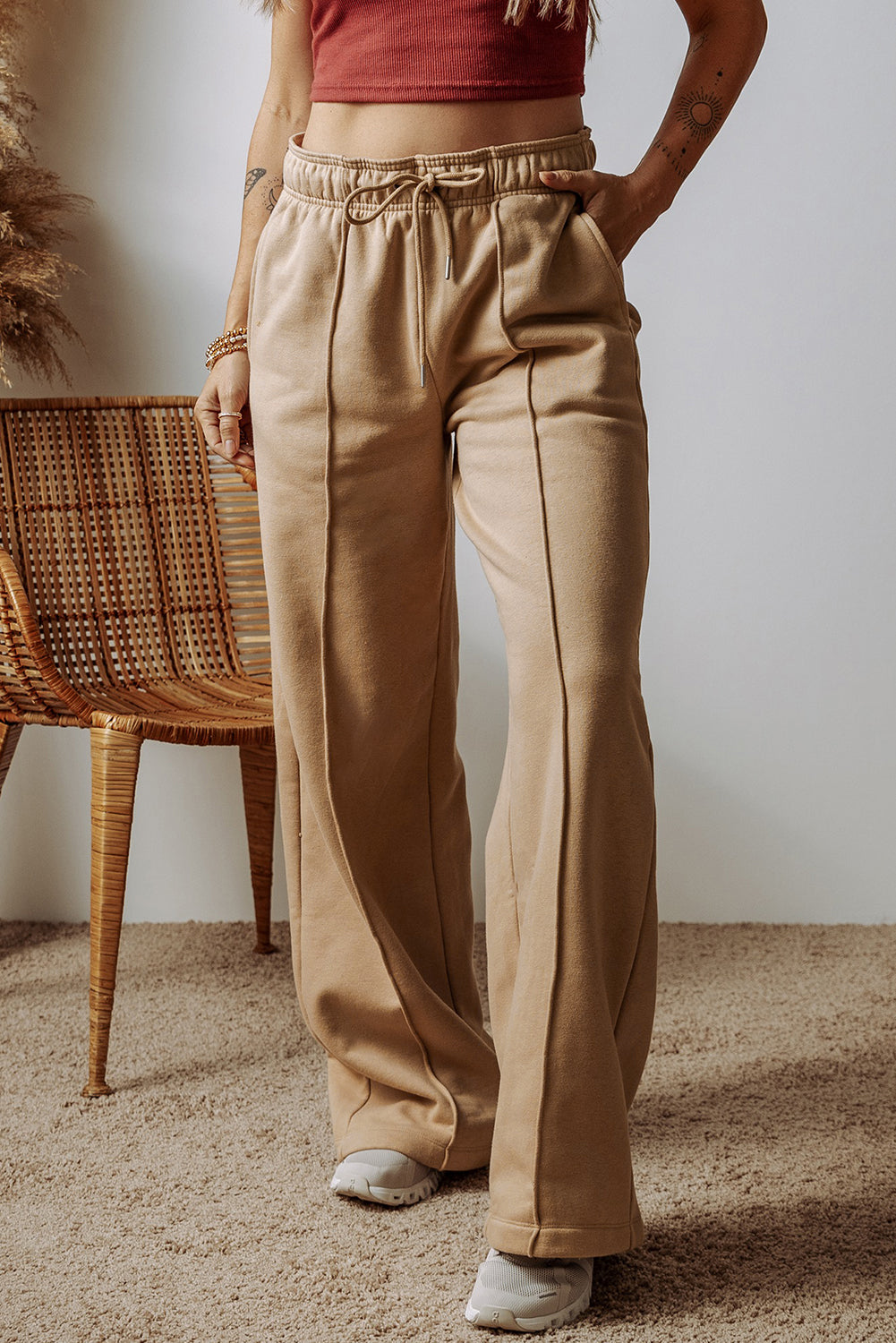 Pleated + Pockets Joggers