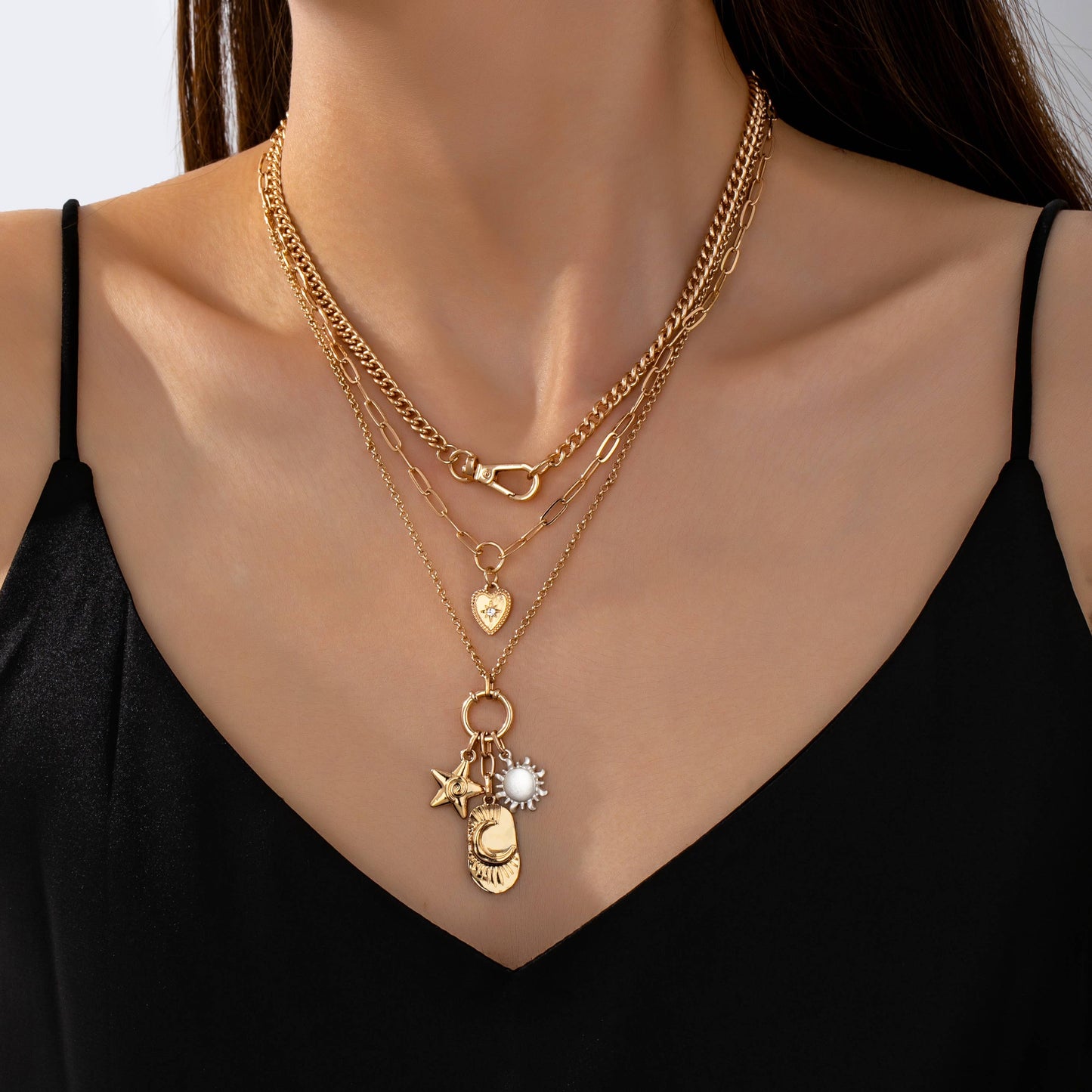 CELESTIAL STAR MOON NECKLACE