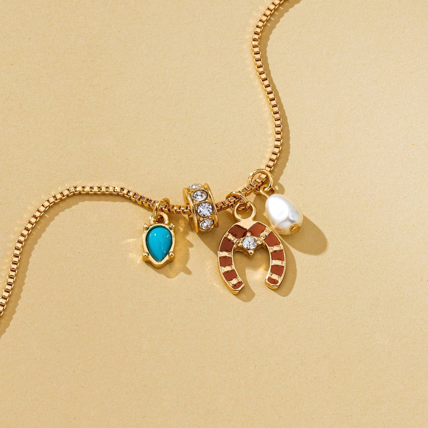 Southwest Horseshoe & Turquoise Necklace