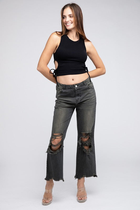 Megan Distressed Denim