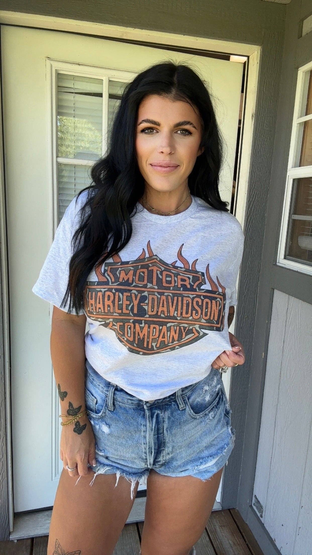 CAMO HD FLAME TEE: SMALL