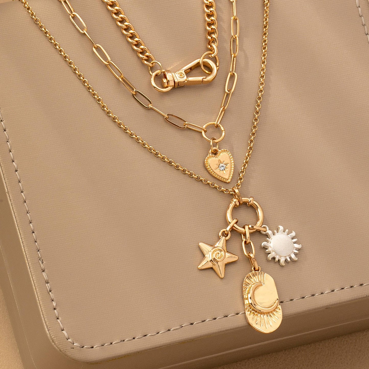 CELESTIAL STAR MOON NECKLACE