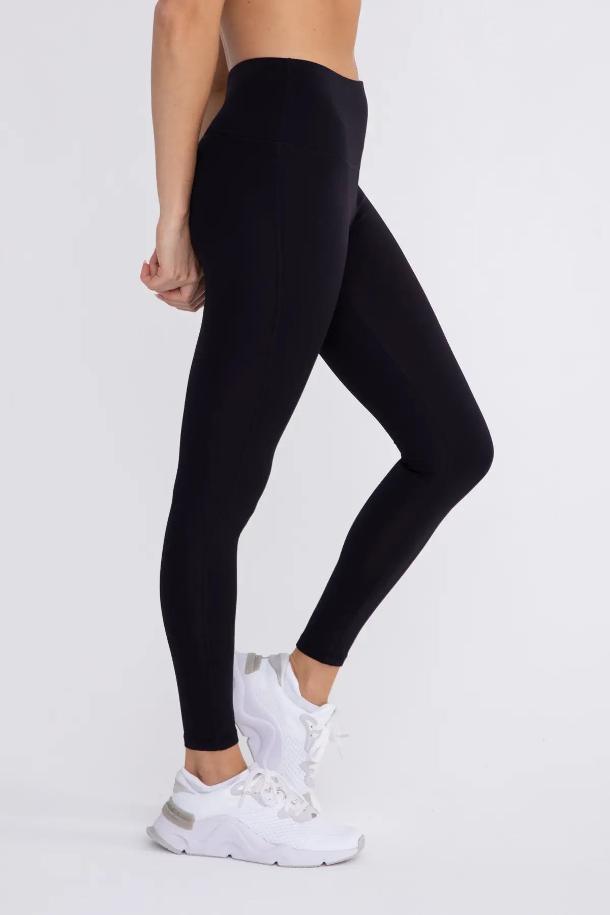 Jaclyn Ribbed High-Waisted Leggings