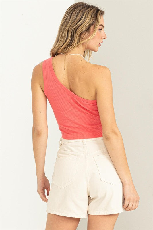 Babe Alert One Shoulder Top