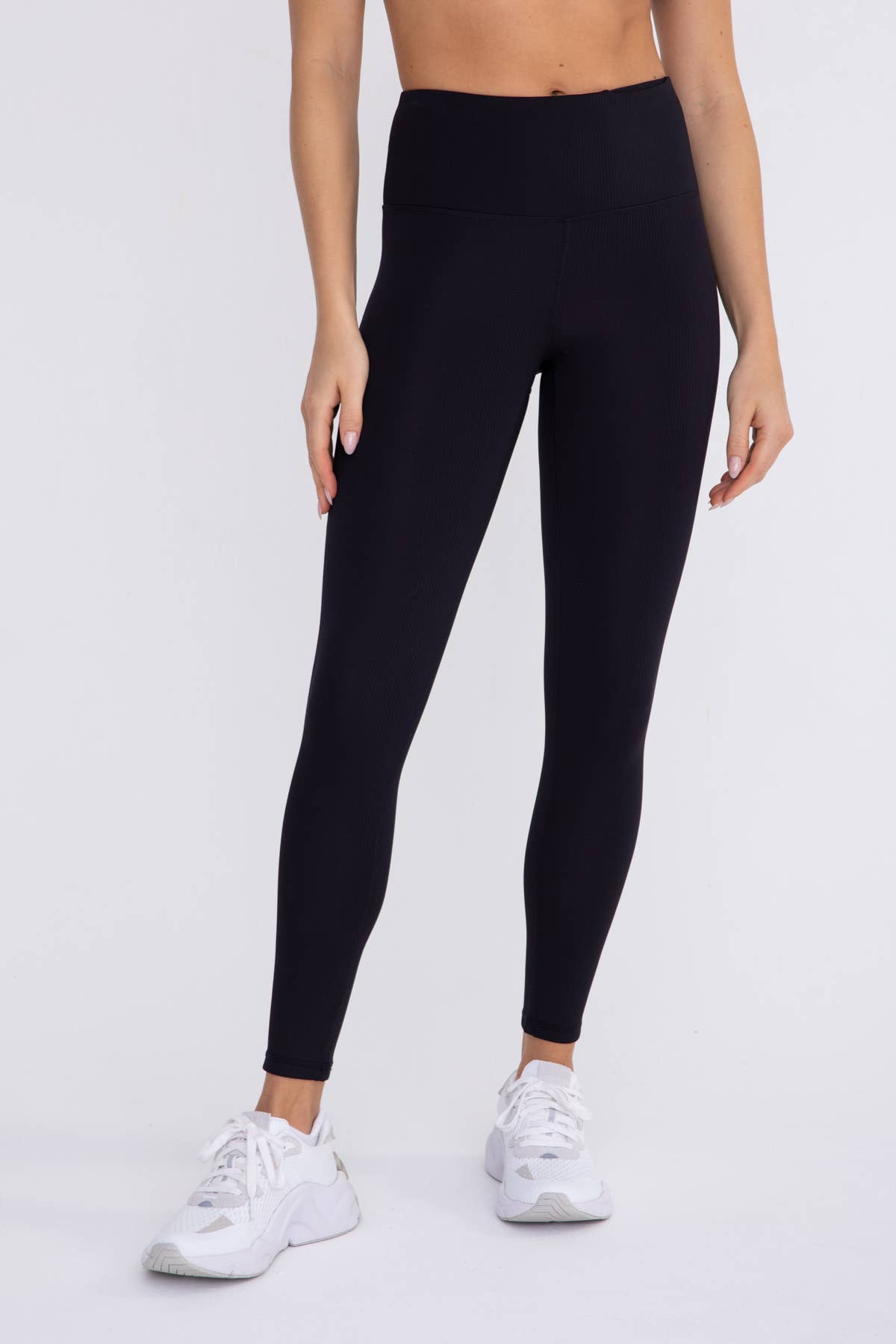 Jaclyn Ribbed High-Waisted Leggings