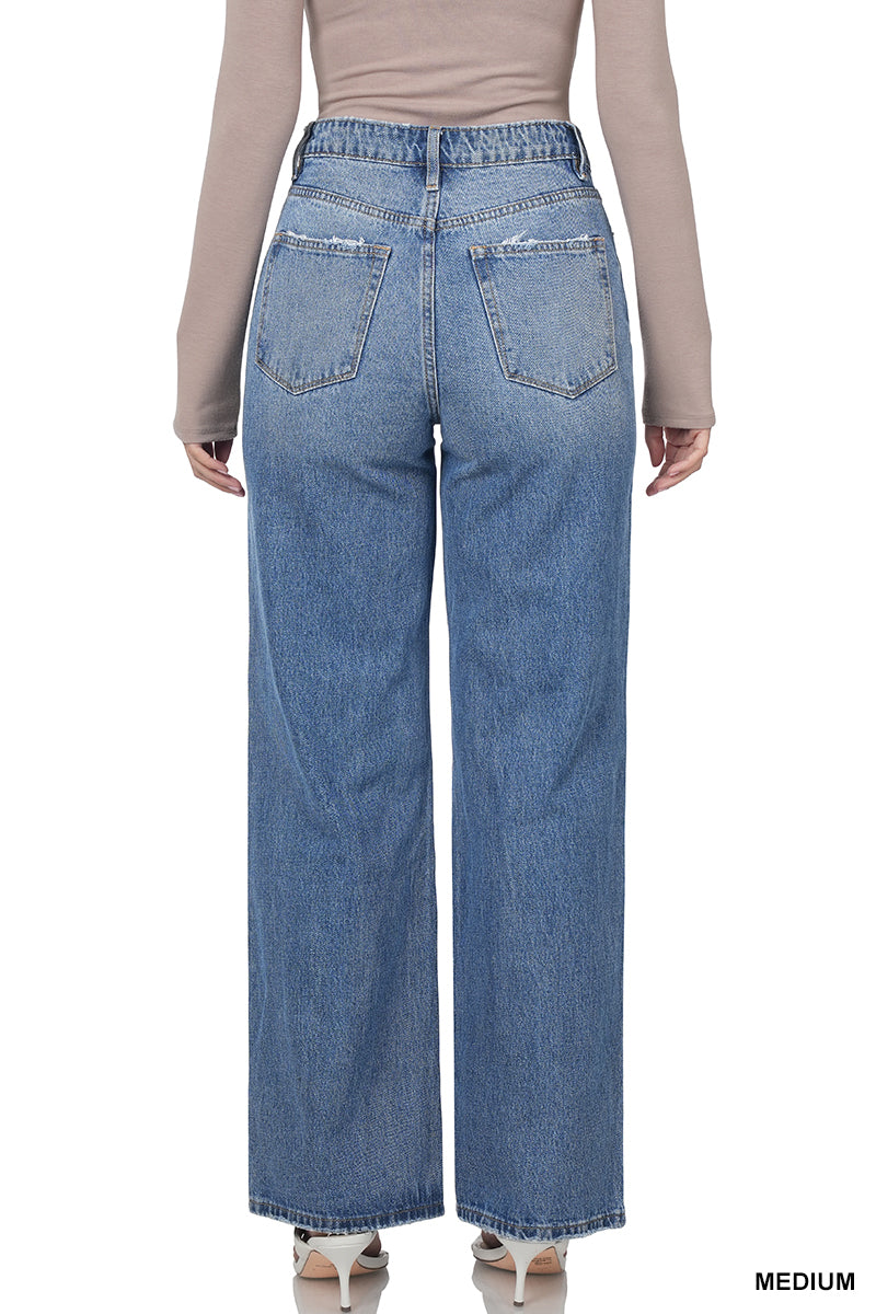 Stacy Super High Rise Wide Leg Denim