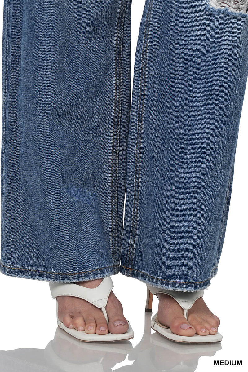 Stacy Super High Rise Wide Leg Denim