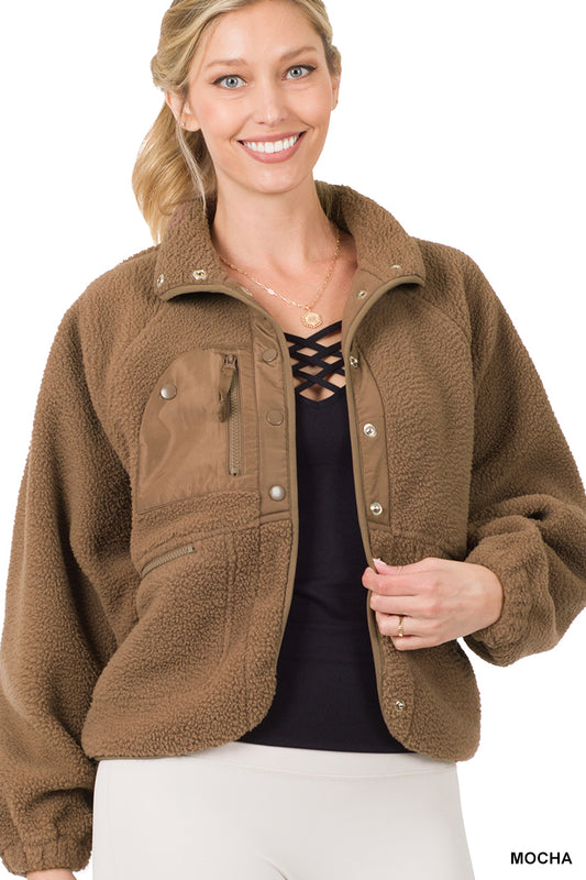 Mocha Fleece Jacket