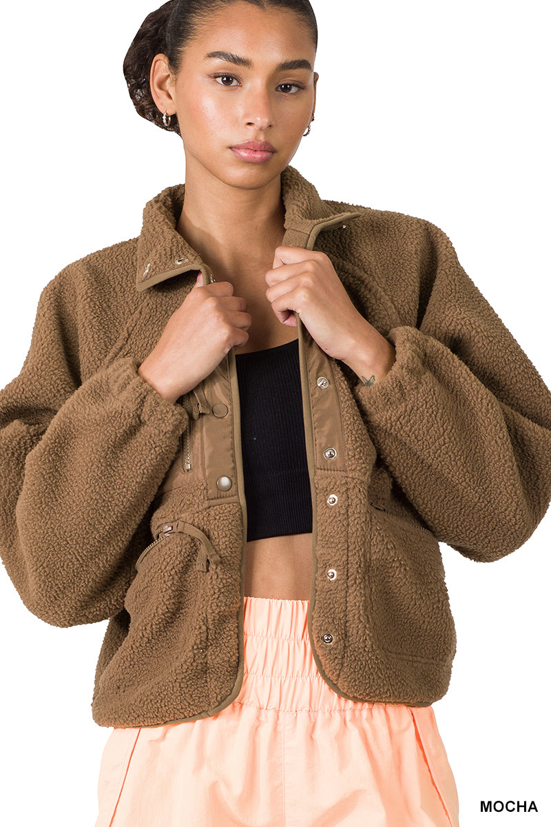 Mocha Fleece Jacket