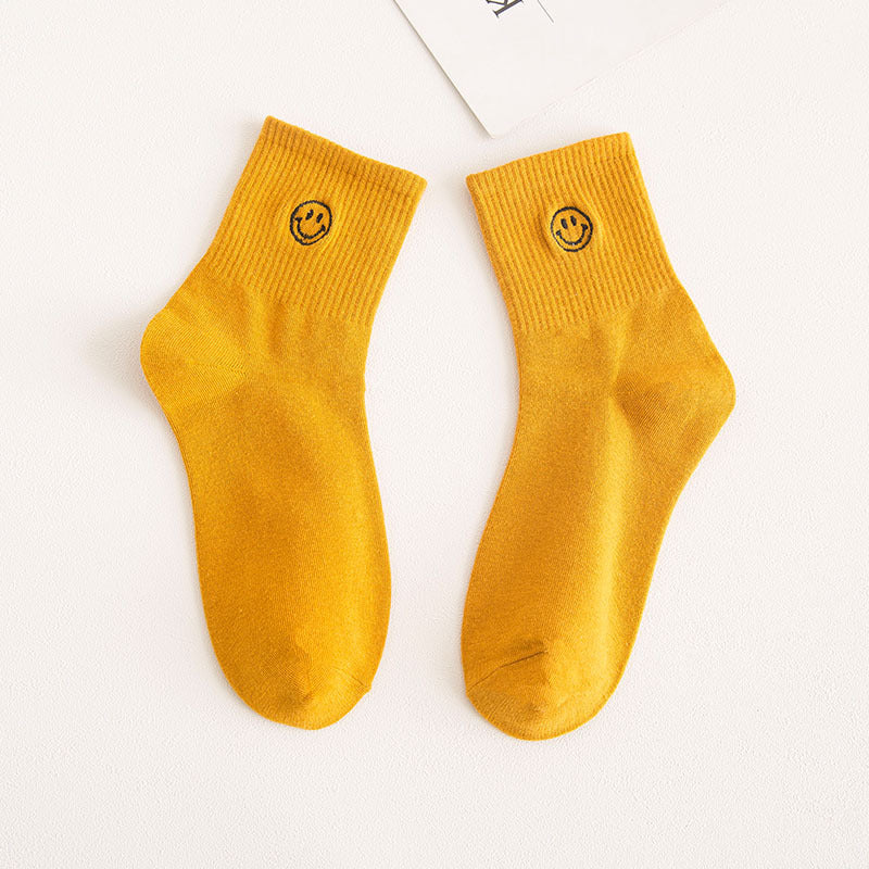 Be Happy Smiley Face Socks