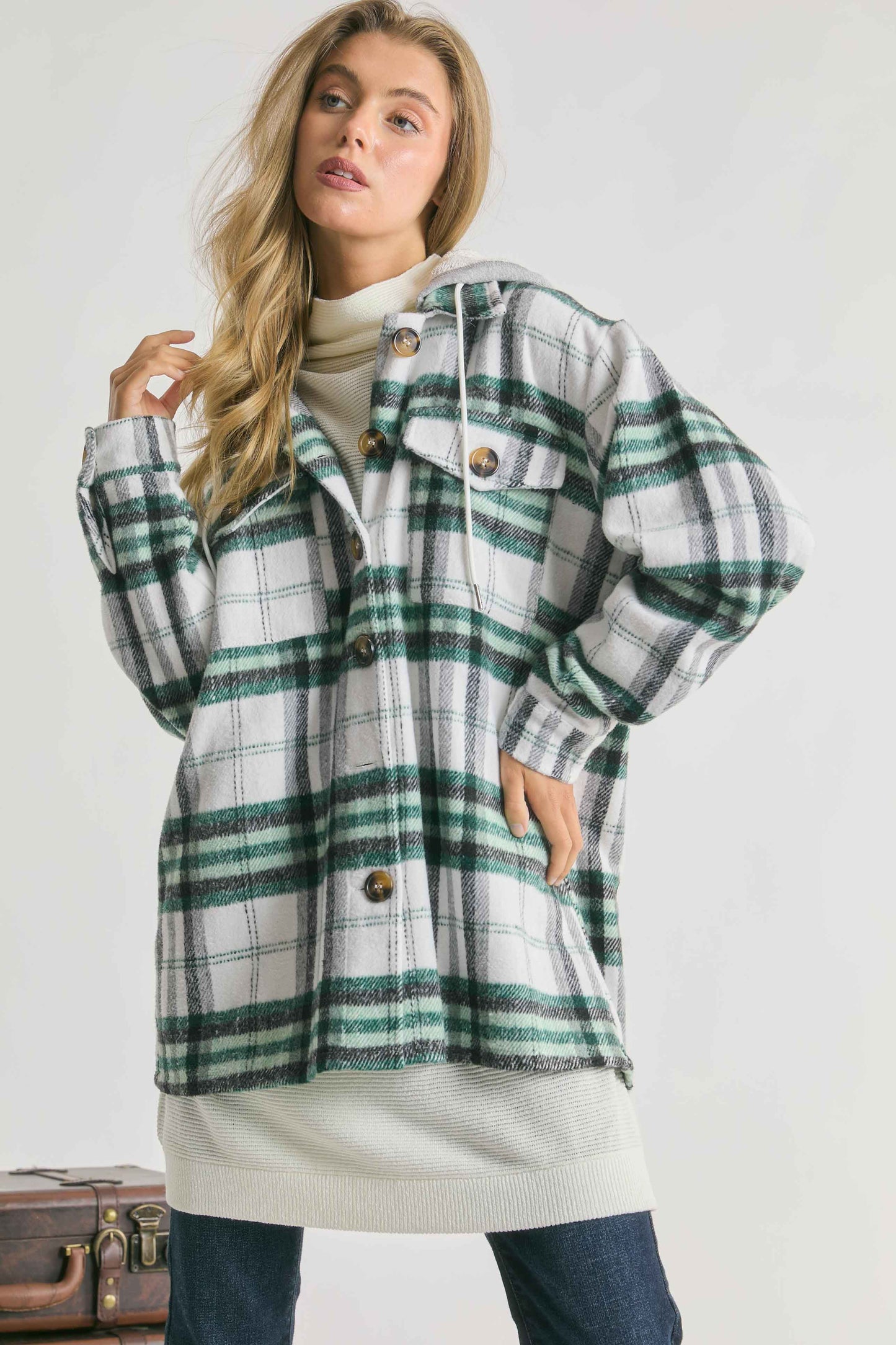 Perfect Plaid Hooded Jacket