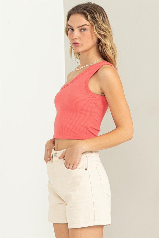 Babe Alert One Shoulder Top