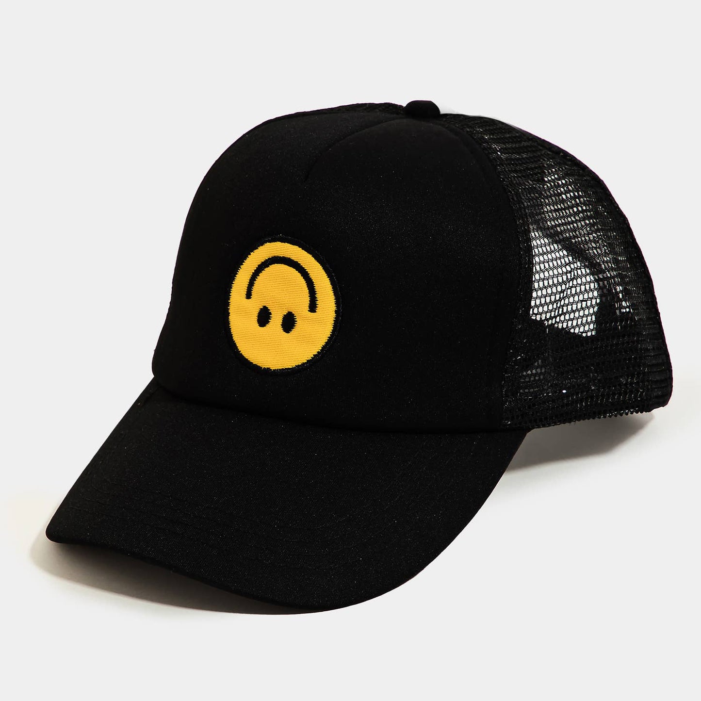 Turn that Smile upside down - Black Trucker hat